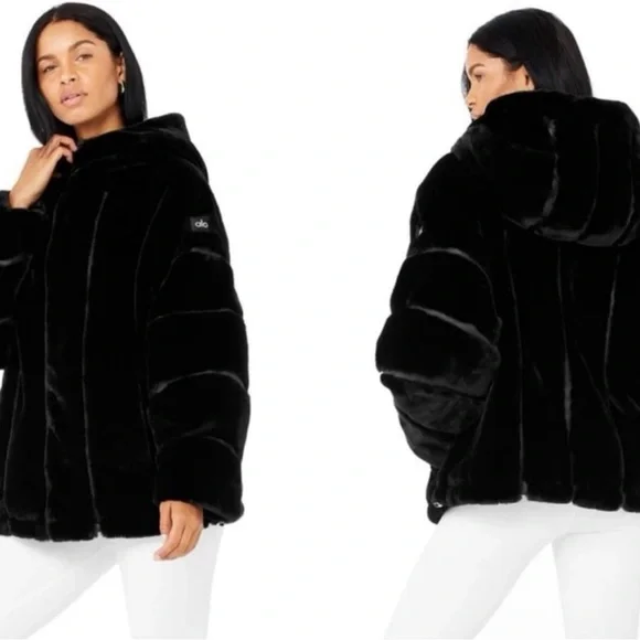 ALO Yoga Black Teddy Jacket - Picture 2 of 2